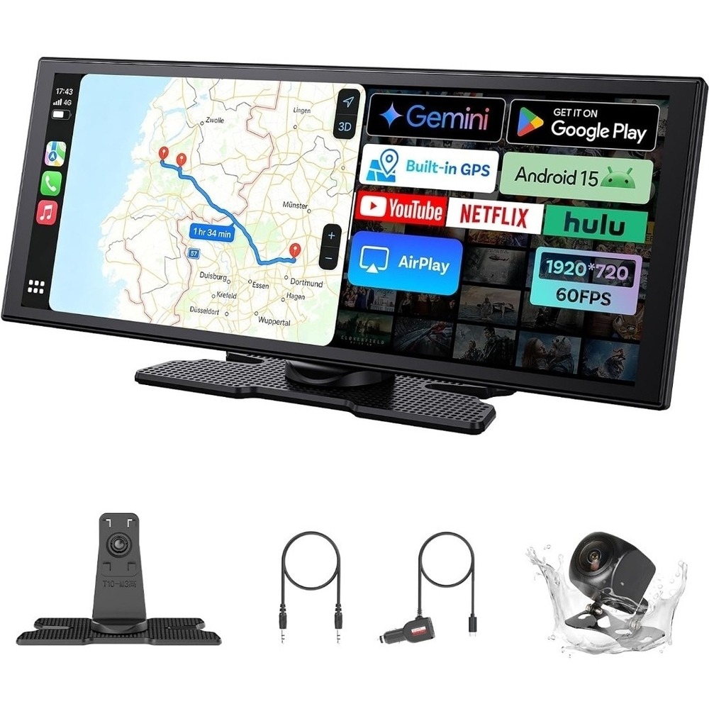 OTTOCAST OttoScreen AI 2nd Gen 11.4" CarPlay Android Auto Gemini AI NEW